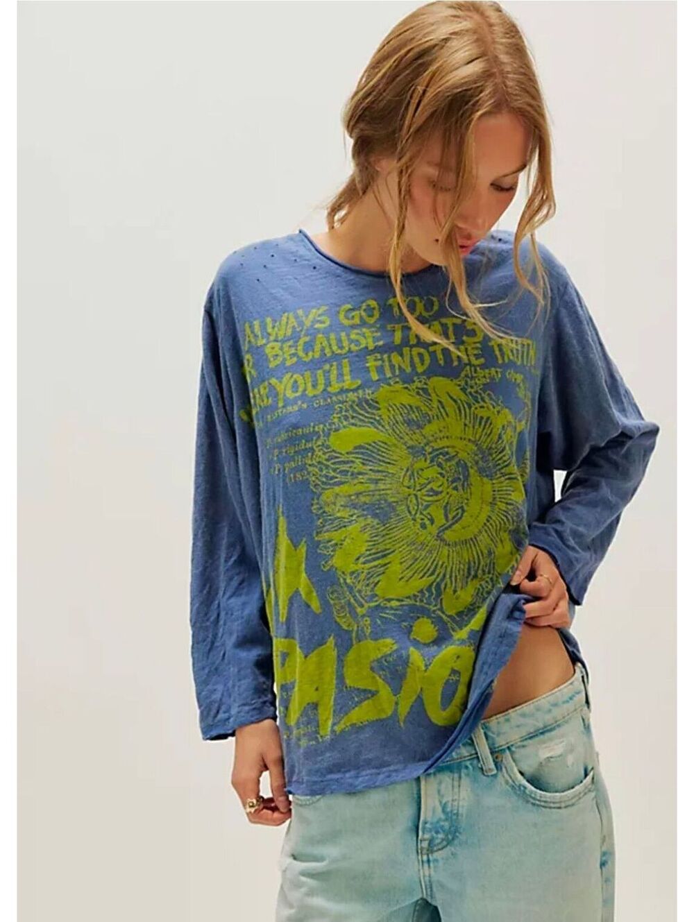 NWT| OS|Magnolia Pearl "Find The Truth" Viggo Long Sleeve Tee